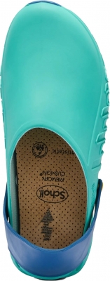 Saboti de lucru autoclavabili Evoflex, emerald/navy blue, Scholl